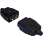 Cable Connector, Male & Female Ends, 3 Type Pin, 1 Pair