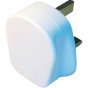 Nylon Domestic Plugs, 3 Pin 13Amp White, Sold Individually