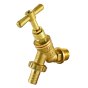 Brass Bibcock Tap - 1/2" Male to 1/2" Garden Hose