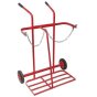 Oxygen & Propane Double Cyclinder Trolley - For 47kg Bottles