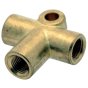 Brake Pipe Connector 10mm Female 3-Way for Hydraulic Brake Systems
