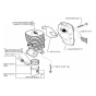 Cylinder Piston for Husqvarna