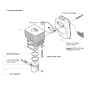 Cylinder, Piston & Muffler
