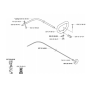 Shaft & Handle for Husqvarna 323 C