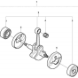 Crankshaft for Husqvarna 326 LS