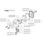 Muffler for Husqvarna 32 BT