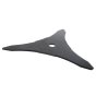 3 Blade Metal Brush Knife 255mm - 20mm Hole