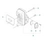 Muffler Assembly for Husqvarna 350BF