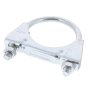 Exhaust Clamp 58mm Zinc Plated for Automotive Exhaust Installation - Each