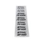 Model Plate for Stihl FS450 Brushcutter - 4128 967 1502