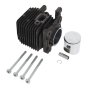Cylinder with piston Ø 34 mm for Stihl FS 38 2-MIX, FS 55 2-MIX Brushcutter - OEM No. 4140 020 1206