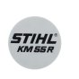 Model Plate for Stihl KM55R Kombi Engine - Genuine Part - 4140 967 1513