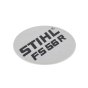 Model Name Plate for Stihl FS56R Brushcutter - OEM No. 4144 967 1503