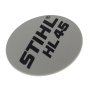 Model plate for Stihl HL 45 Extended Reach Hedgetrimmer - 4232 967 1500