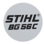 Model Plate for Stihl BG56C Blowers - 4241 967 1501