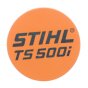 Model plate for Stihl TS 500i Disc Cutter - 4250 967 1500