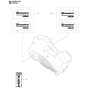Decals Assembly for Husqvarna 436LIB