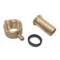 Brass Female 3/4" BSP Cap & 3/4" Hose Tail