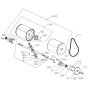 Rear Roller Assembly for Masport 500