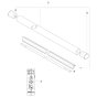 Shaft for Husqvarna 535iFR BT