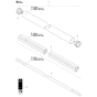 Shaft Assembly for Husqvarna 555RXT