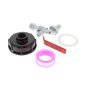IBC Tank Cap with Tap & 1/2" Snap On Connector Water Butt Hose Pipe
