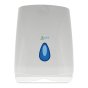 Paper Towel Dispenser White for C-Fold Towels - Wall Mounted Hygiene Equipment