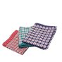 Chequered Tea Towels Pack of 10 Assorted Colours for Kitchen Cleaning