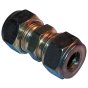 Brass Tube Coupling 5/16" with Stepped Olives for Plumbing