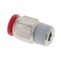 8mm Plastic Straight Stud with 1/4" BSP Fitting