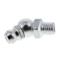 Angled Grease Nipple 1/4" UNF 45 Degree for Hydraulic Applications - Each