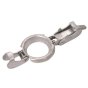 Securing Clamp 4 Inch Leverlock Zinc Plated for Workshop Use