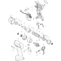 Makita 6918FD Impact Wrench Assembly