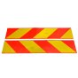 Pair of Adhesive Orange/Yellow Chevrons - BS AU 152 Standard