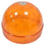 Amber Lens for LED Beacon Dome Shaped 127mm