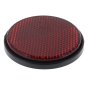 Radex Rear Red Round Reflector, Self Adhesive - Diameter 60mm - E Approved
