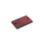 Red  Self Adhesive Reflector - c/w 54mm Centres Mounting Holes 75mm x 46mm