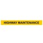 Highway Maintenance - Self-Adhesive Vinyl - 100mm x 900mm