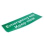 Emergency Exit Keep Clear Sign for Safety Use - 790 531