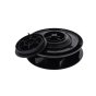 CentaFlow Wind Powered Rotary Ventilator (Black) - 220mm x 220mm