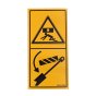 Secure Cylinder Locking Device Decal for Terex HD850, HD1000, HD1200 Dumpers - OEM No. 8002 2289