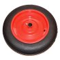 Barrow Wheel 13" Solid Tyre 1" Bore with Metal Centre and Grease Nipple