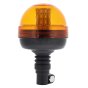 LED Amber/Orange Flashing Beacon (1/2 Lens) - Flexi DIN Spigot Fixing