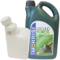 Mixing Bottle & Morris Ground Force 2 Stroke Oil 5L 50:1 Kit