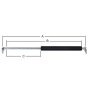 Damper / Gas Strut for Thwaites 5-6 Tonne Dumpers - Replaces T14488