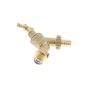 1/2" BS1010 DZR Hose Union Bibtap with Check Valve