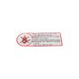 Caution Label for Honda G100 (Type QAF), G150 (Type HQAF) Engines - OEM No. 87522 883 660