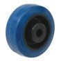 Rubber Castor Wheel 3" Blue for Machinery - Spare Part