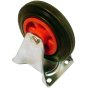Rubber Fixed Castor