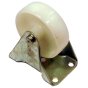 100mm Fixed Nylon Wheel Castor. Diam: 156 x 79mm, Fixtures: 127 x 44mm
